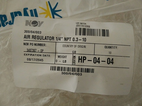 300-04-003 Air regulator Catalog