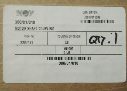 300-01-018 Motor Shaft Coupling Assembly catalog