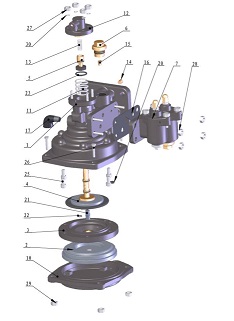 O-ring30×3.4 Adjusting valve 