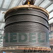 Steel Wireline. Diameter: 1-1/8'', right-hand. Construction: 6-26WS-IWRC